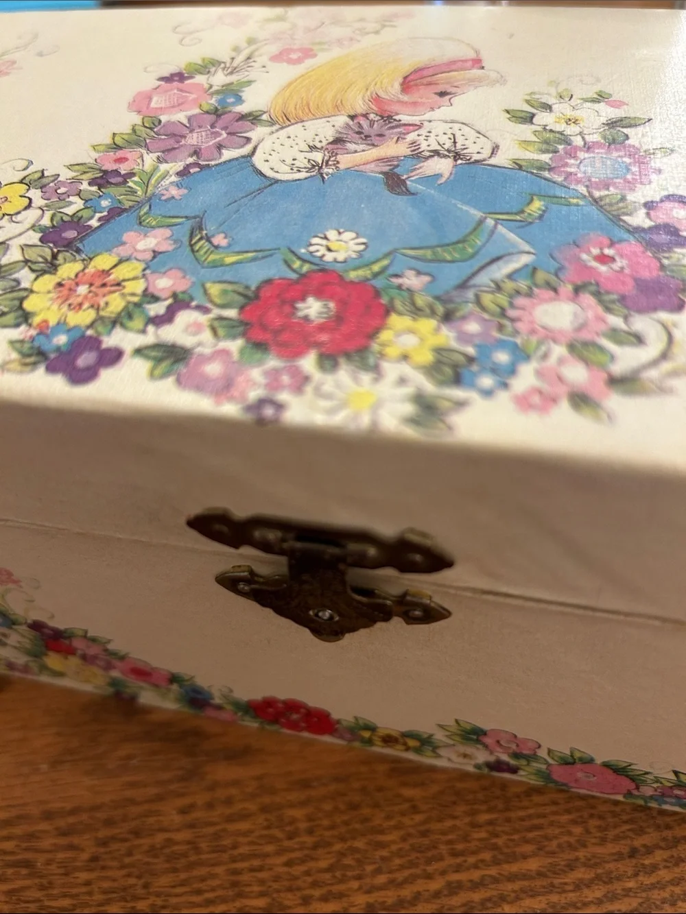 Vintage Ballerina Musical Jewelry Box